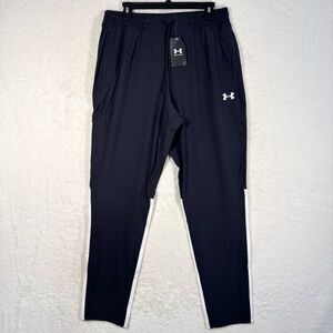 Under Armour UA Rival Stretch Woven Pants Men’s Large Black Performance NEW